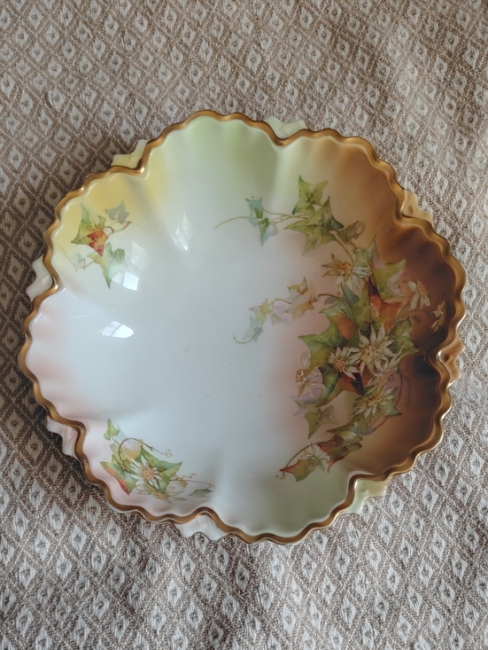 mz Austria Other - Antique M Z Austria Decorative Scalloped Ceramic And Serving Bowl